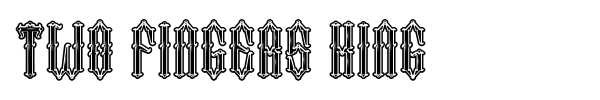 Two Fingers King font preview
